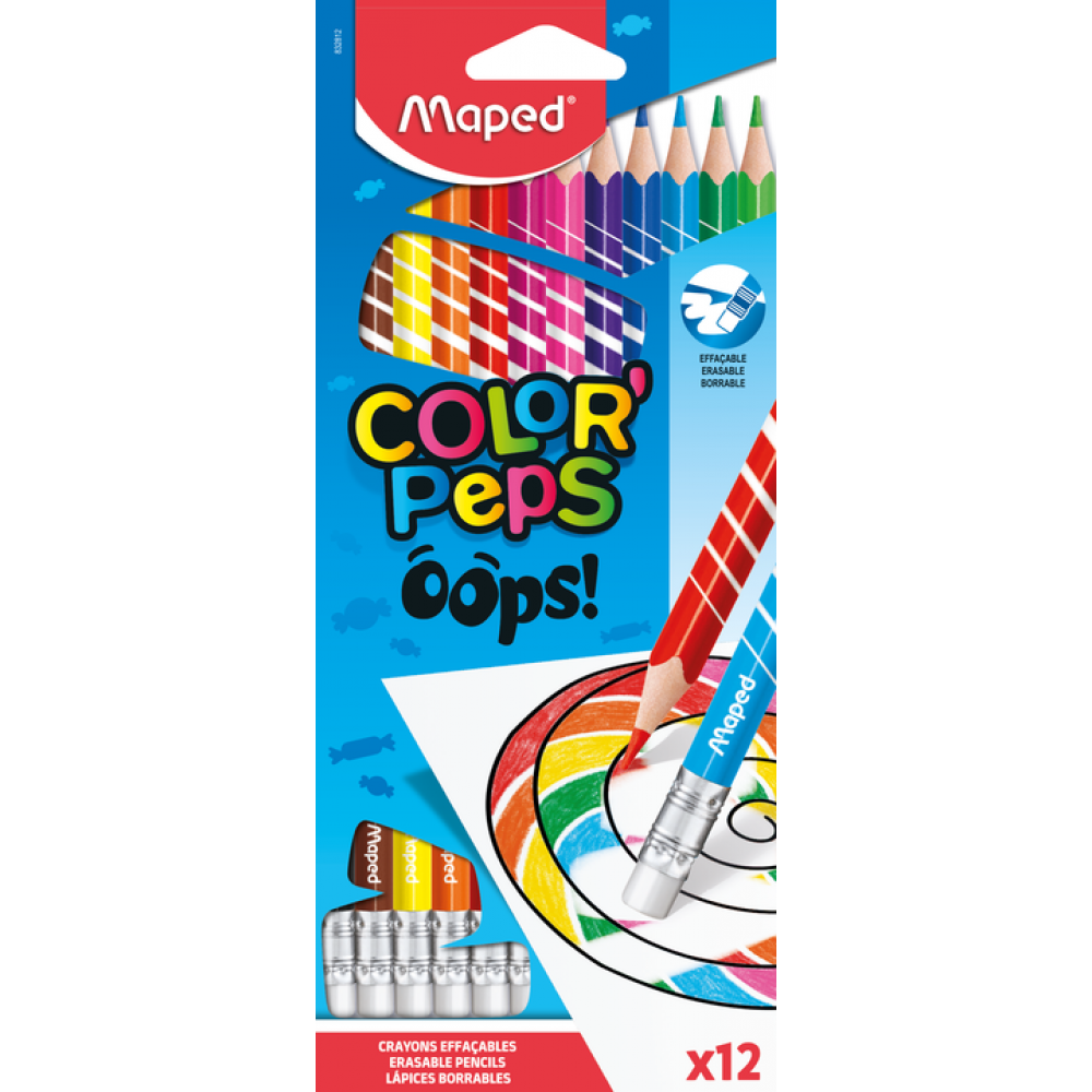 Ξυλομπογιές Maped Color'Peps Oops (12 Τεμάχια)