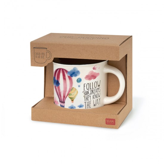 ΠΟΡΣΕΛΑΝΙΝΗ ΚΟΥΠΑ Legami Cup-puccino Air Balloon New Bone China Porcelain Mug