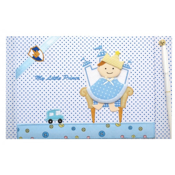 ΒΙΒΛΙΟ ΕΥΧΩΝ ΒΑΠΤΙΣΗΣ ΜΕ ΣΤΥΛΟ "ΠΡΙΓΚΙΠΑΣ ΠΟΥΑ" 19Χ25 20Φ