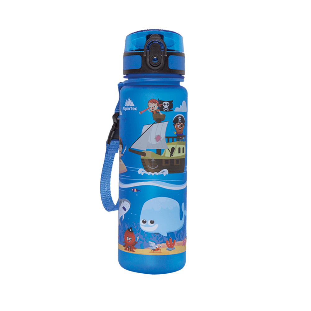 ALPINTEC ΠΑΓΟΥΡΙ ΠΑΙΔΙΚΟ ΠΛΑΣΤΙΚΟ BPA-FREE 500ml PIRATES ΜΠΛΕ