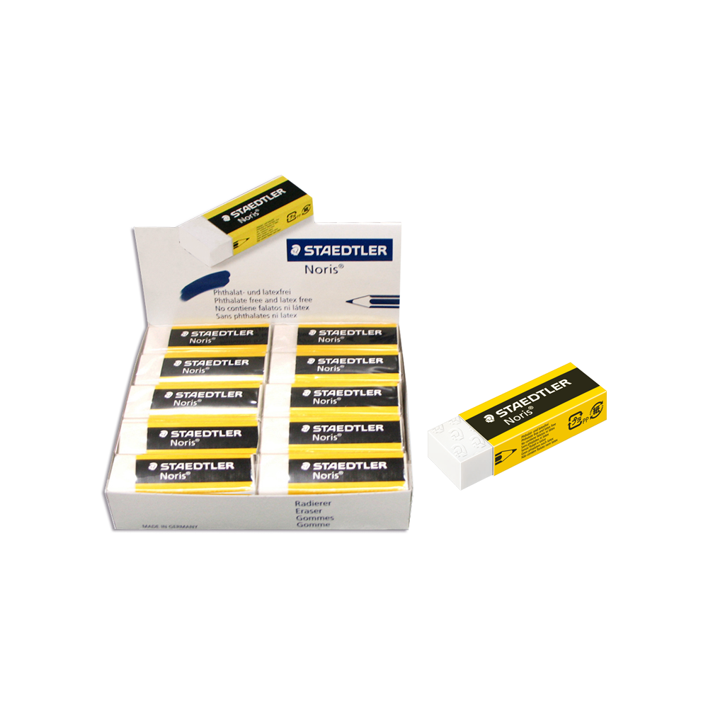 STAEDTLER ΓΟΜΑ 65x23x13mm NORIS 20 ΤΕΜΑΧΙΑ (Το προιόν πωλείται σε μεμονωμένα τεμάχια του ενός)