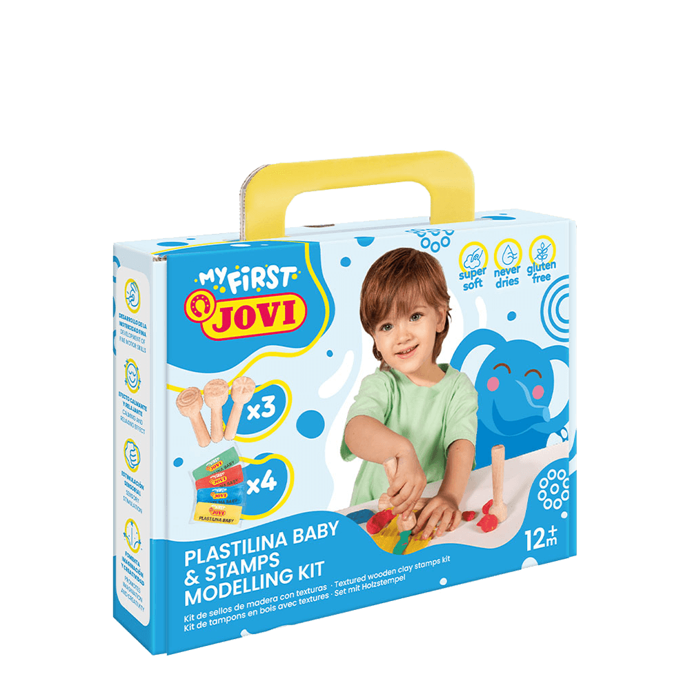 JOVI ΠΛΑΣΤΕΛΙΝΗ 4 ΧΡΩΜΑΤΑ 38gr & ΣΦΡΑΓΙΔΑ ΞΥΛΙΝΗ 3 ΤΕΜΑΧΙΑ ΧΑΡΤΙΝΟ ΚΟ