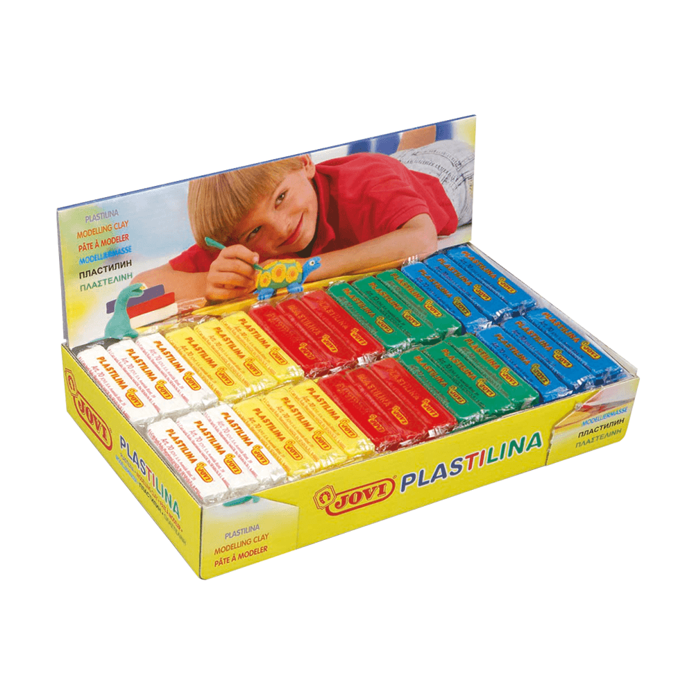 JOVI ΒΙΤΡΙΝΑ ΓΕΜΑΤΗ ΠΛΑΣΤΕΛΙΝΗ 5 ΧΡΩΜΑΤΑ 50gr 2+ BASIC 30 ΤΕΜΑΧΙΑ (Το προιόν πωλείται σε μεμονωμένα τεμάχια του ενός)