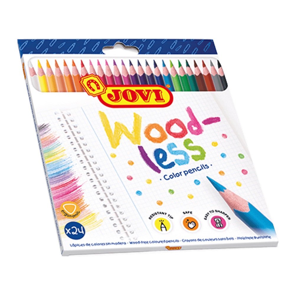 JOVI ΚΡΑΙΓΙΟΝ (ΞΥΛΟΜΠΟΓΙΕΣ) WOOD-FREE ΤΡΙΓΩΝΙΚΕΣ 3+ ΧΑΡΤΙΝΟ BLISTER 24 ΧΡΩΜΑΤ?