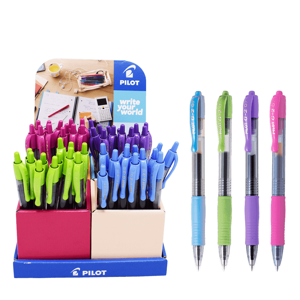 PILOT ΒΙΤΡΙΝΑ ΓΕΜΑΤΗ ΣΤΥΛΟ G-2 0.7mm FUN ΑΣΣΟΡΤΙ 48 ΤΕΜΑΧΙΑ (Το προιόν πωλείται σε μεμονωμένα τεμάχια του ενός)