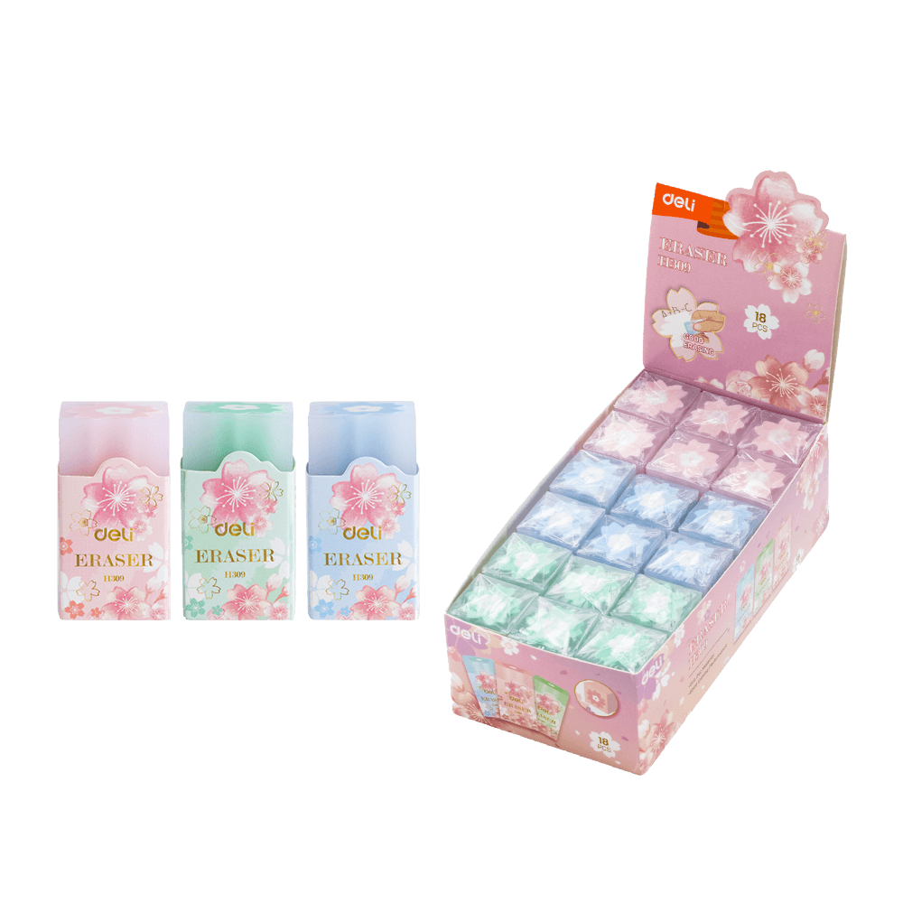 DELI ΒΙΤΡΙΝΑ ΓΕΜΑΤΗ ΓΟΜΑ 20x20x38mm ΑΣΣΟΡΤΙ 18 ΤΕΜΑΧΙΑ (Το προιόν πωλείται σε μεμονωμένα τεμάχια του ενός)