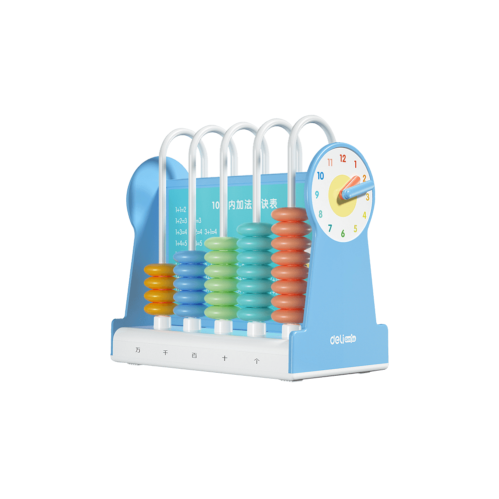 DELI ΑΒΑΚΑΣ ΠΑΙΔΙΚΟΣ ΠΛΑΣΤΙΚΟΣ 50 ΧΑΝΤΡΕΣ 11cm ΜΠΛΕ