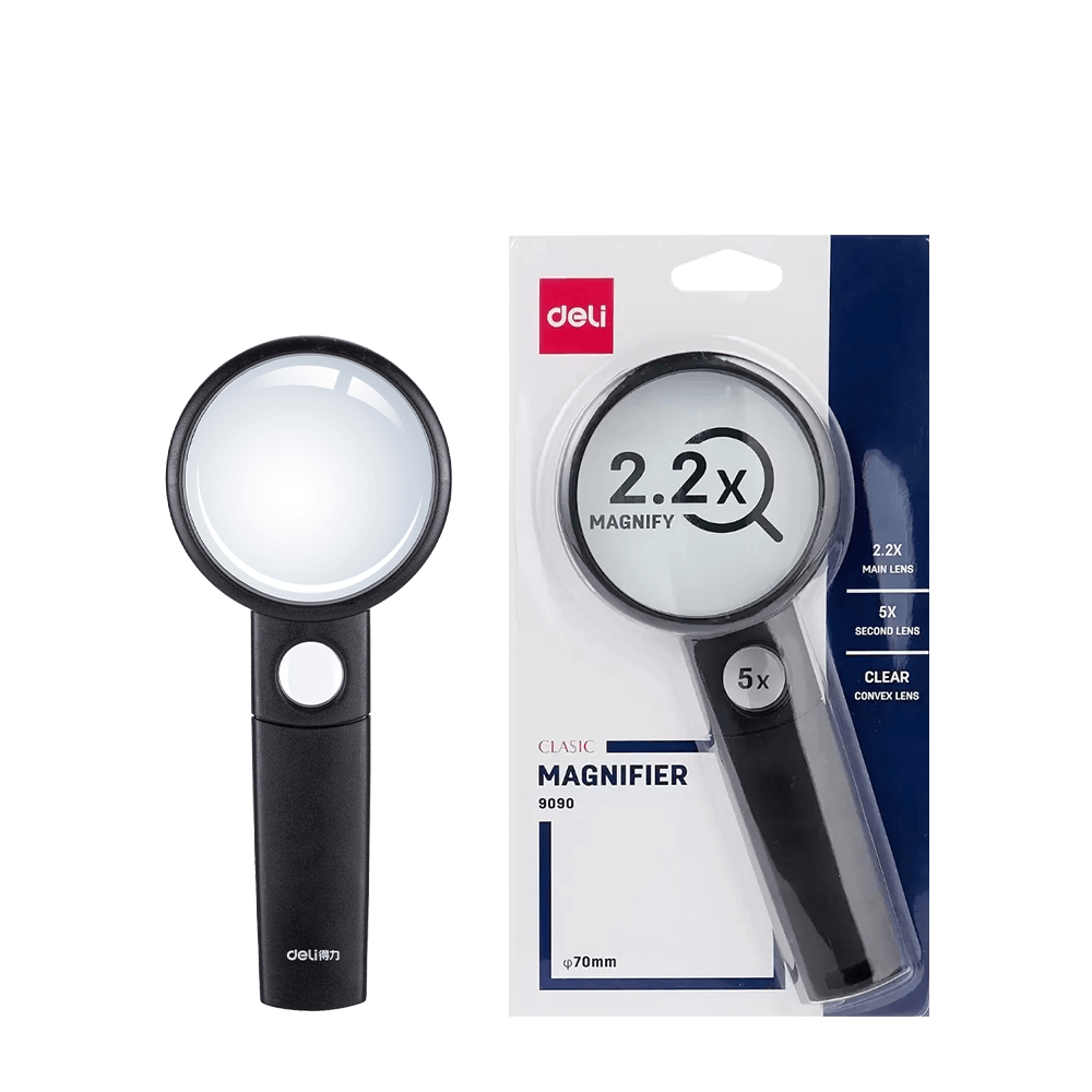 DELI ΦΑΚΟΣ ΜΕΓΕΘΥΝΤΙΚΟΣ ΡΑΚΕΤΑ 2.2x ΠΛΑΣΤΙΚΟΣ BLISTER 70mm ΜΑΥΡΟΣ