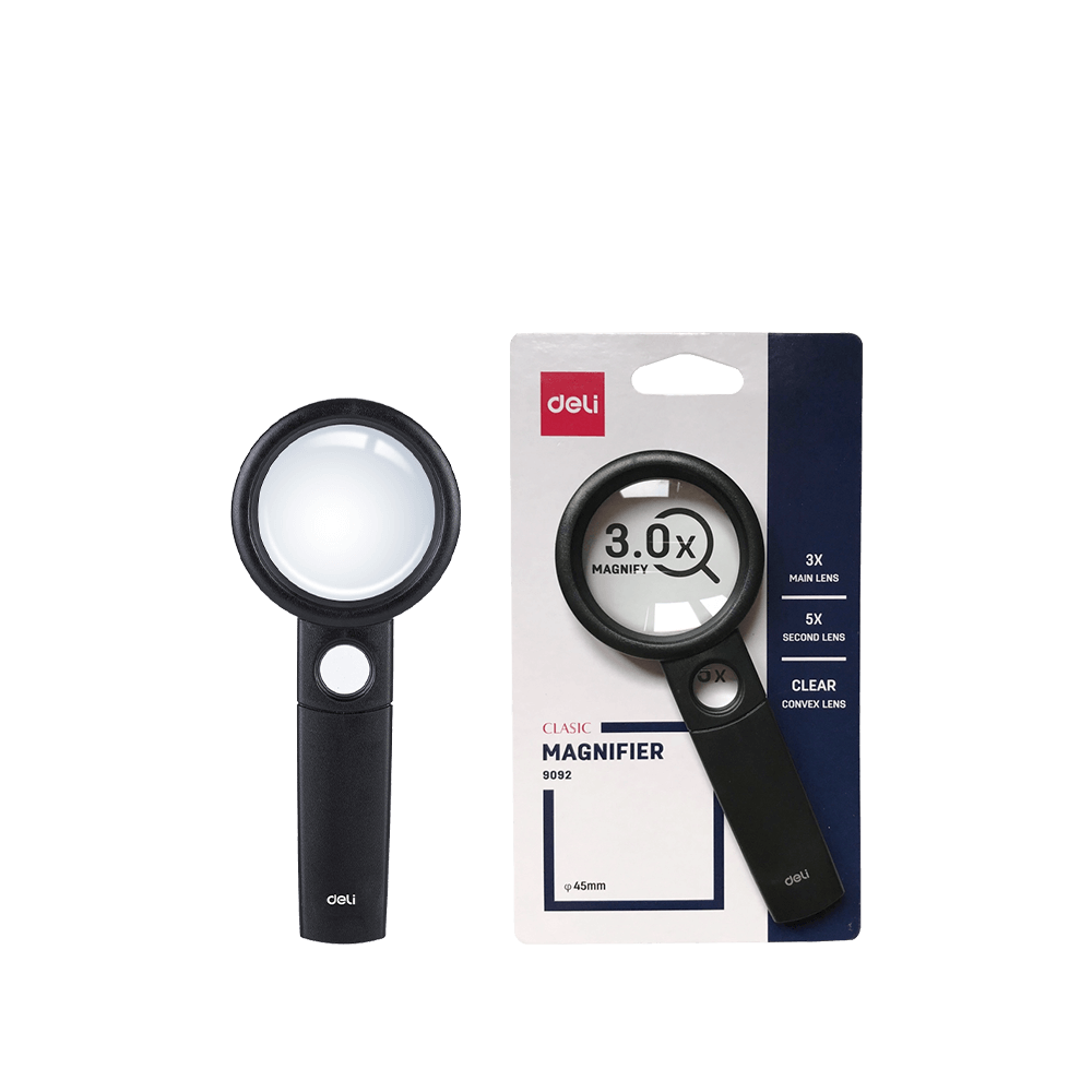 DELI ΦΑΚΟΣ ΜΕΓΕΘΥΝΤΙΚΟΣ ΡΑΚΕΤΑ 3x ΠΛΑΣΤΙΚΟΣ BLISTER 45mm ΜΑΥΡΟΣ