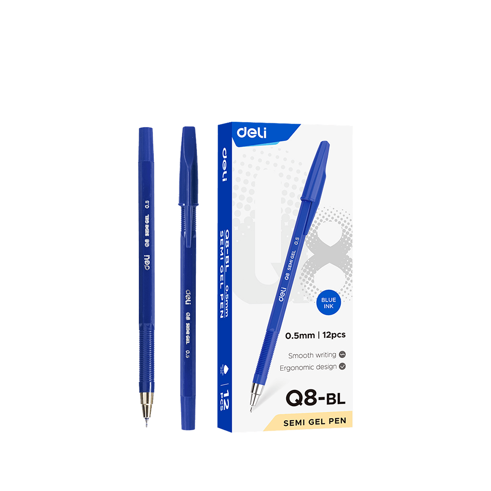 DELI ΣΤΥΛΟ SEMI GEL ΜΠΛΕ ΜΕΛΑΝΙ 0.5mm THINK ΜΠΛΕ 12 ΤΕΜΑΧΙΑ (Το προιόν πωλείται σε μεμονωμένα τεμάχια του ενός)