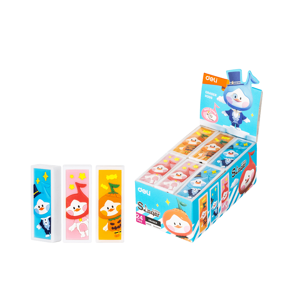 DELI ΒΙΤΡΙΝΑ ΓΕΜΑΤΗ ΓΟΜΑ 54x20x10.5mm LITTLE SINGER ΑΣΣΟΡΤΙ 24 ΤΕΜΑΧΙΑ (Το προιόν πωλείται σε μεμονωμένα τεμάχια του ενός)