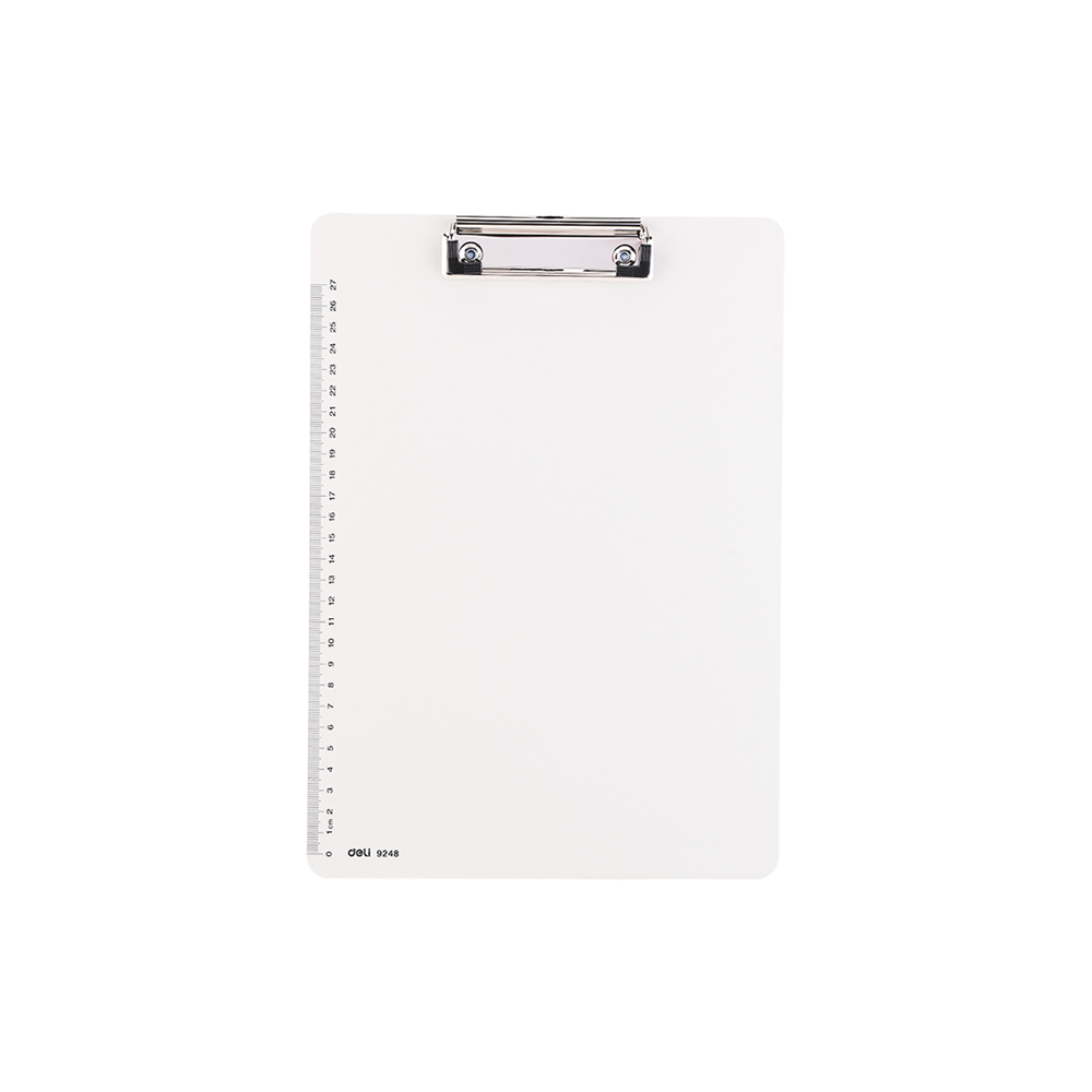 DELI ΠΙΝΑΚΙΔΑ ΣΕΜΙΝΑΡΙΟΥ Α4 ΜΕ ΠΙΑΣΤΡΑ & ΑΡΙΘΜΗΣΗ PP 31.5x22.5cm ΛΕΥΚΗ