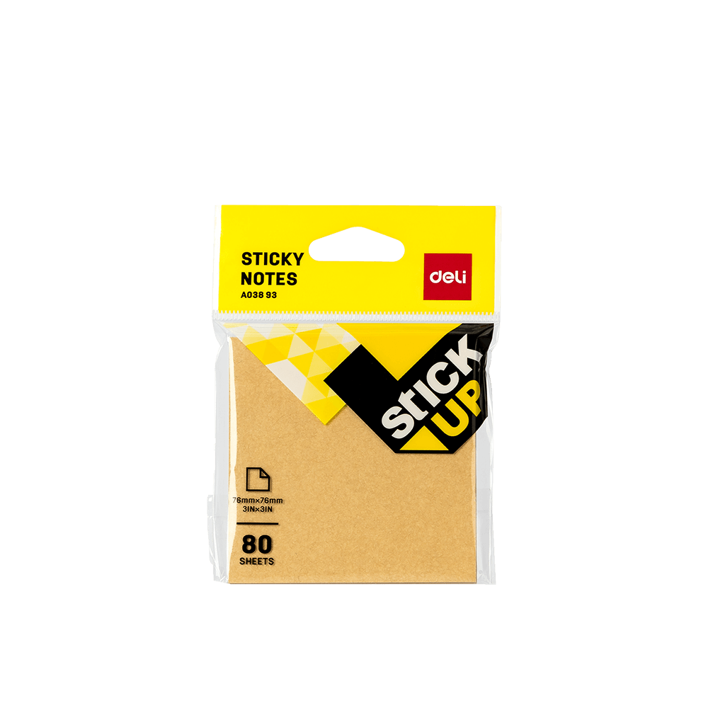 DELI ΧΑΡΤΙΑ ΣΗΜΕΙΩΣΕΩΝ ΑΥΤΟΚΟΛΛΗΤΑ BLISTER 80 ΦΥΛΛΑ 76x76mm STICK UP ΚΑΦΕ 12 ΤΕΜ? (Το προιόν πωλείται σε μεμονωμένα τεμάχια του