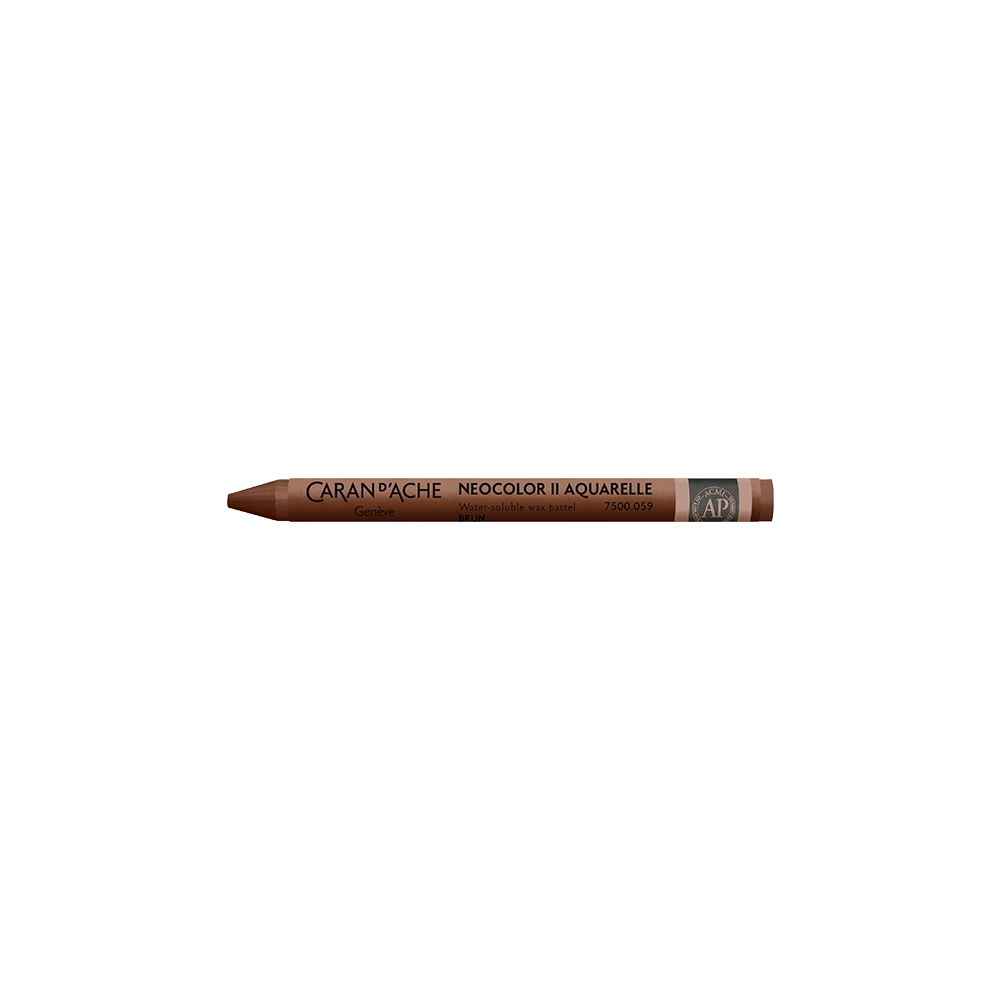 CARAN D'ACHE ΚΡΑΙΓΙΟΝ ΚΕΡΙΝΟ ΑΚΟΥΑΡΕΛΑΣ NEOCOLOR II BROWN  (Το προιόν πωλείται σε μεμονωμένα τεμάχια του ενός)