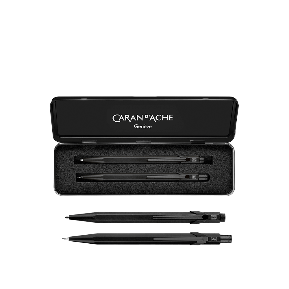 CΑRAN D'ACHE ΣΤΥΛΟ BALLPOINT 849 & ΜΟΛΥΒΙ ΜΗΧΑΝΙΚΟ 0.7mm ΣΕΤ 2 ΤΕΜΑΧΙΑ LTD ΜΑΥΡΟ