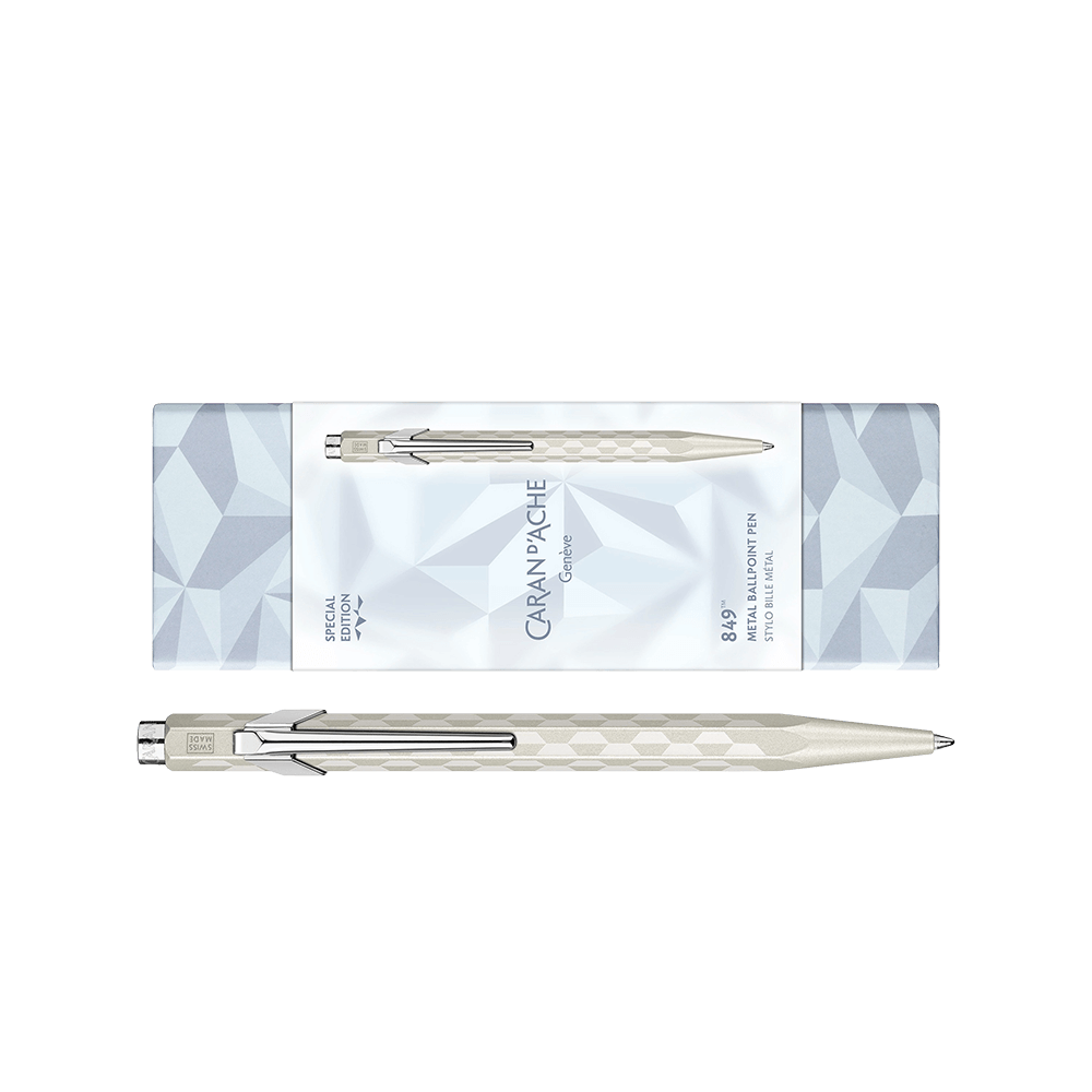 CARAN D'ACHE ΣΤΥΛΟ BALLPOINT ΜΑΥΡΟ ΜΕΛΑΝΙ ΜΕΤΑΛΙΚΟ ΣΕ ΧΑΡΤ. ΚΟΥΤΙ MEDIUM 849 LTD ALPI