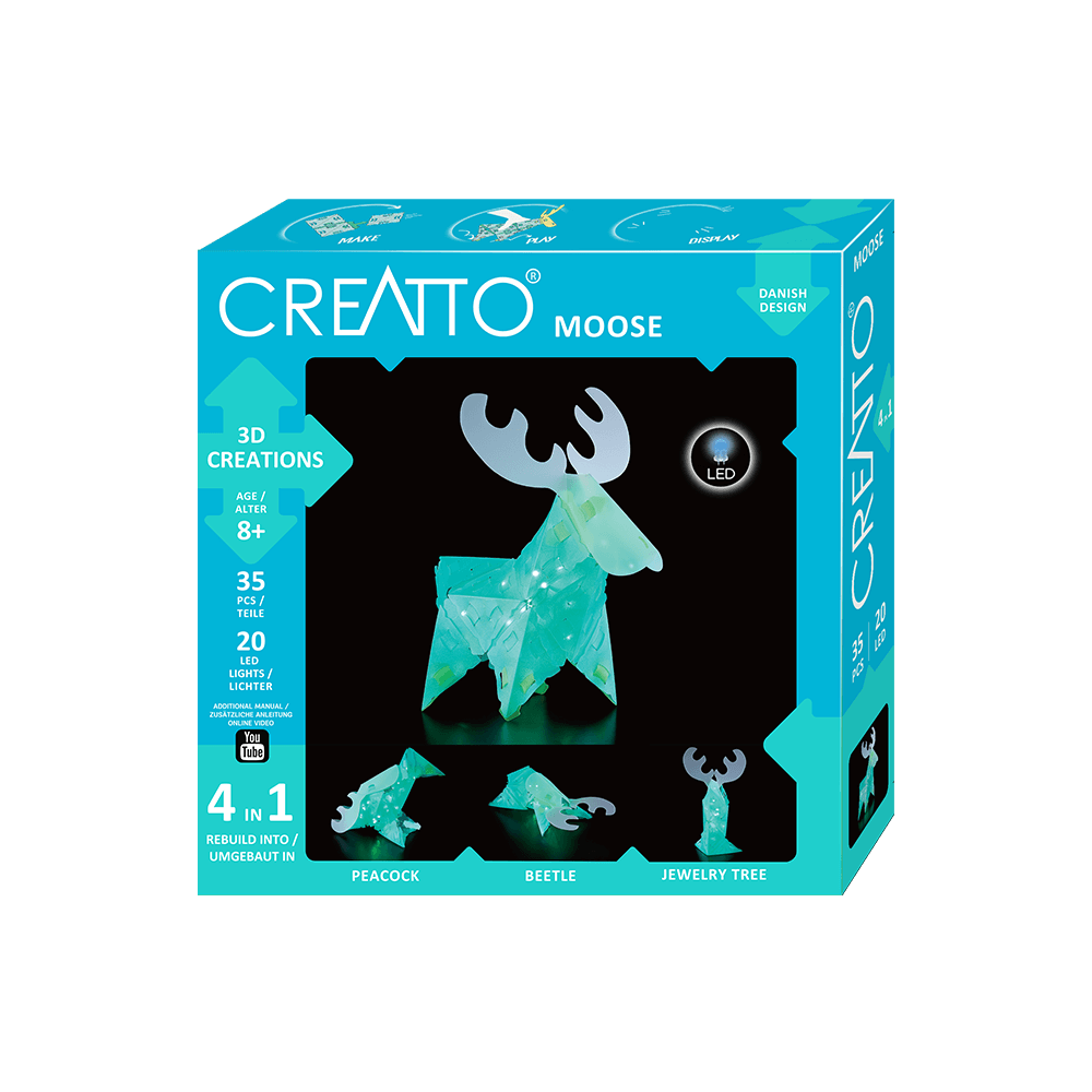 KOSMOS 3D ΚΑΤΑΣΚΕΥΗ ΜΕ LED 4 ΣΕ 1 ΕΛΑΦΙ CREATTO KOSMOS 3D ΚΑΤΑΣΚΕΥΗ ΜΕ LED 4 ΣΕ 1 ΕΛΑΦΙ CREATTO