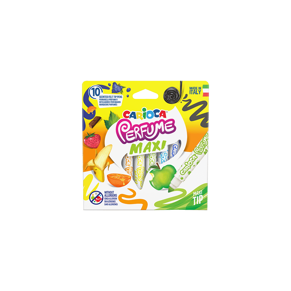 CARIOCA ΜΑΡΚΑΔΟΡΟΙ JUMBO ΑΡΩΜΑΤΙΚΟΙ BLISTER 10 ΧΡΩΜΑΤΑ