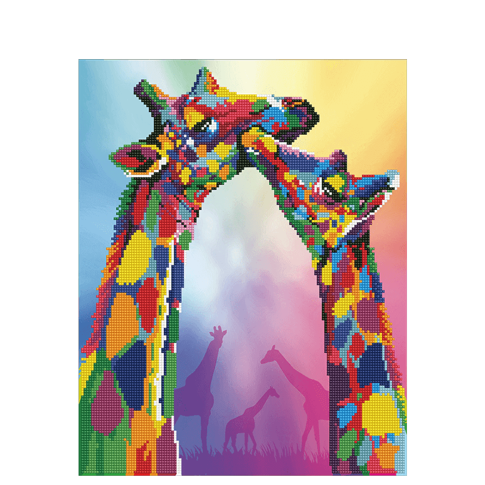 DIAMOND DOTZ ΚΑΤΑΣΚΕΥΗ ΨΗΦΙΔΩΤΟ ΚΑΜΒΑΣ BLISTER 37x47cm ART ΚΑΜΗΛΟΠΑΡΔΑΛΕΙΣ