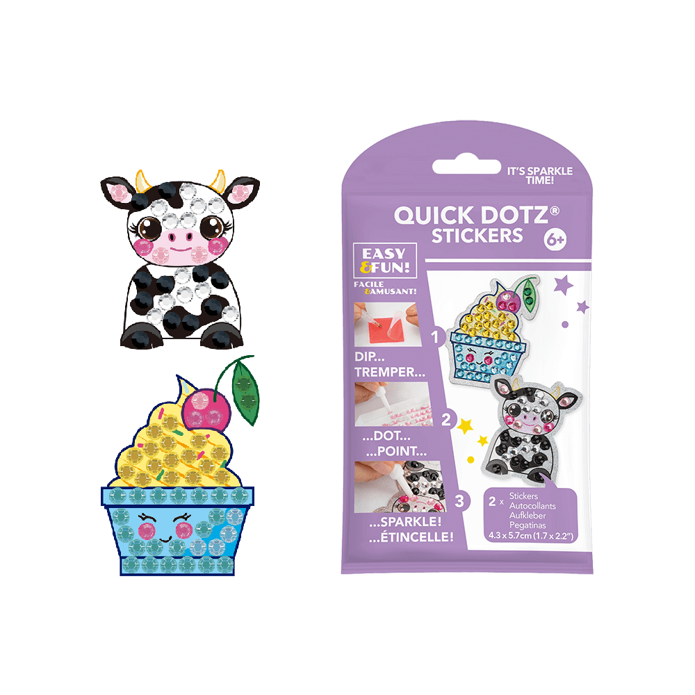 DIAMOND DOTZ ΚΑΤΑΣΚΕΥΗ ΨΗΦΙΔΩΤΟ AYTΟΚΟΛΛΗΤΟ BLISTER 2 ΤΕΜΑΧΙΑ 4.3x5.7cm QUICK DOTZ ΑΓ?