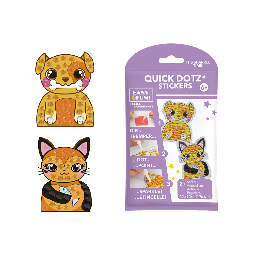 DIAMOND DOTZ ΚΑΤΑΣΚΕΥΗ ΨΗΦΙΔΩΤΟ AYTΟΚΟΛΛΗΤΟ BLISTER 2 ΤΕΜΑΧΙΑ 4.3x5.3cm QUICK DOTZ ΖΩ?