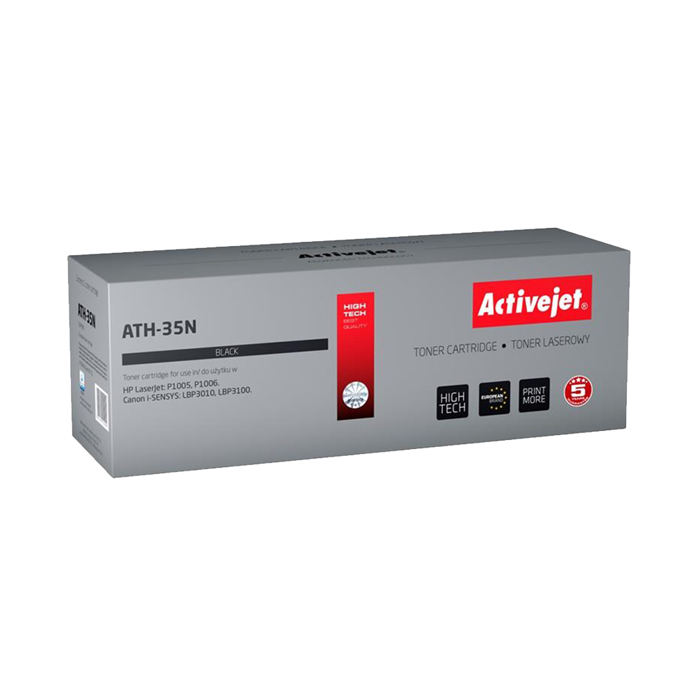 ACTIVE JET TONER ΣΥΜΒΑΤΟ ΜΕ HP ATH-35N #35A BLACK 1.800Φ. (Ν) #CB435N
