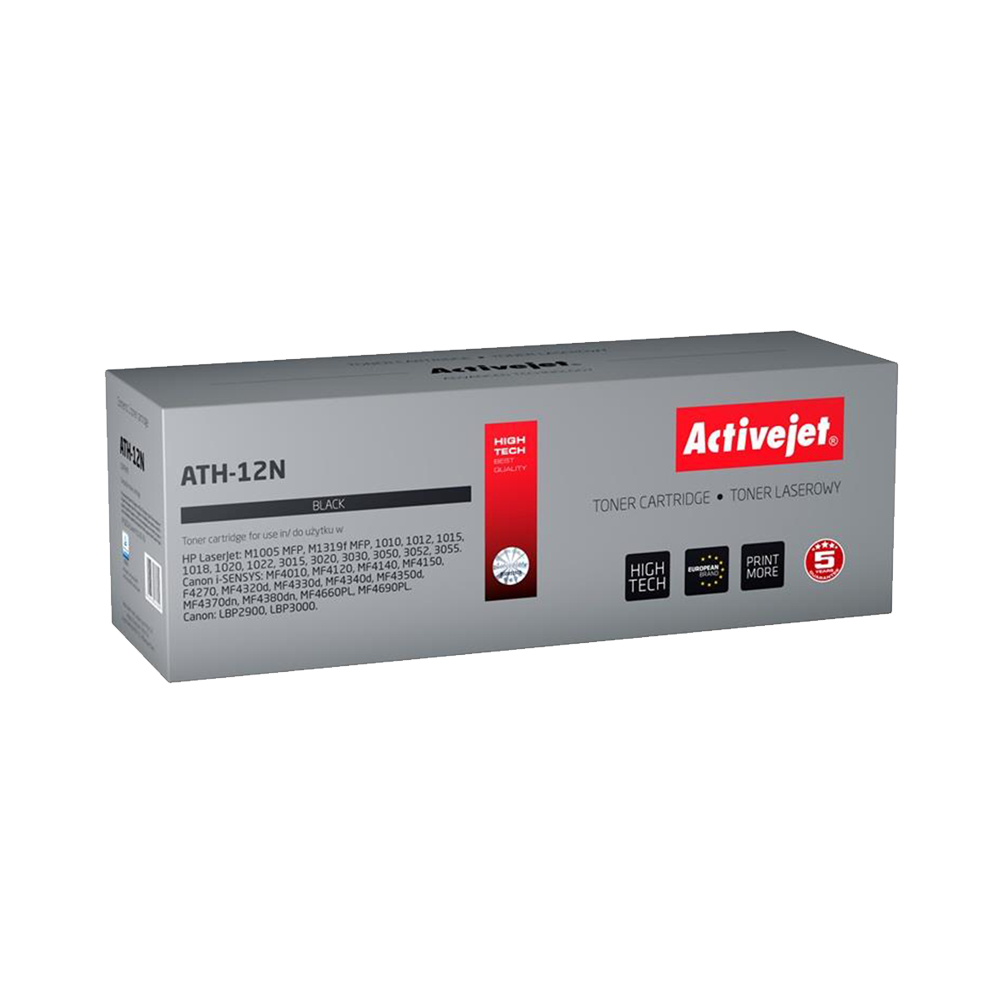 ACTIVE JET TONER ΣΥΜΒΑΤΟ ΜΕ HP ATH-12N #12A BLACK 2.300Φ. (Ν) #Q2612A