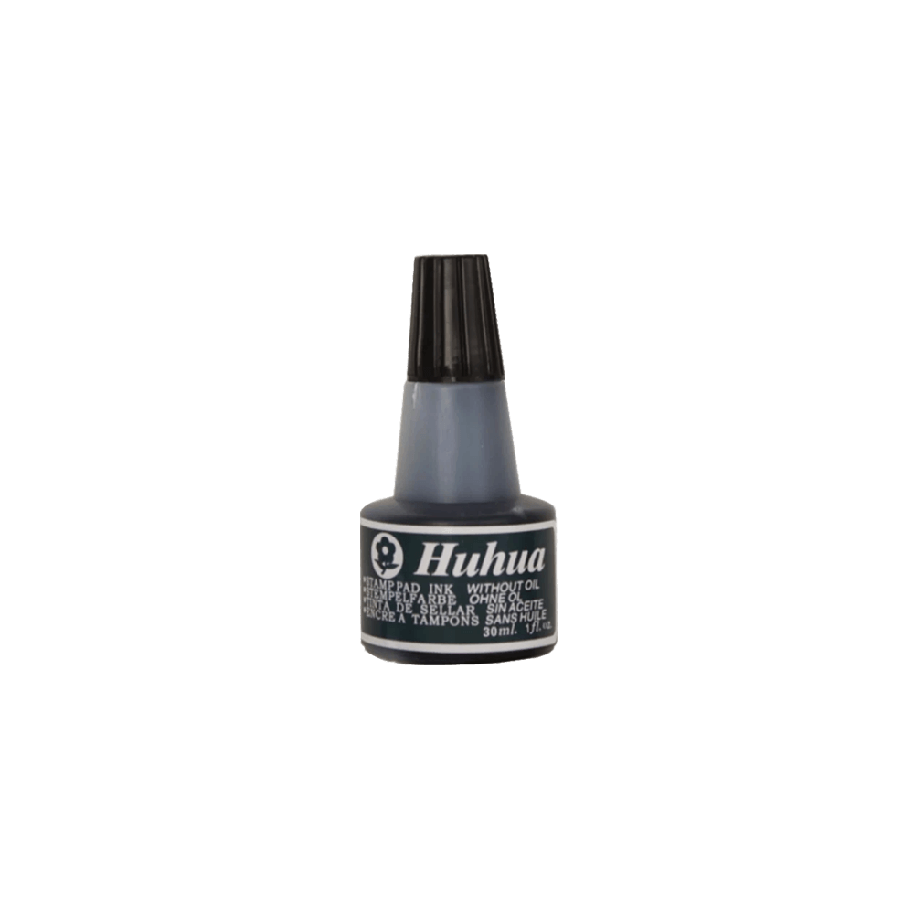 HUHUA ΜΕΛΑΝΙ ΤΑΜΠΟΝ 30ml ΜΑΥΡΟ  (Το προιόν πωλείται σε μεμονωμένα τεμάχια του ενός)