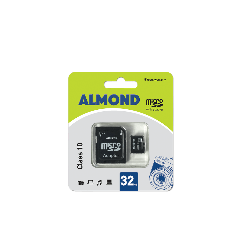 ALMOND ΜΝΗΜΗ MICROSDHC ΜΕ ΑΝΤΑΠΤΟΡΑ MSD 32GB CLASS 10