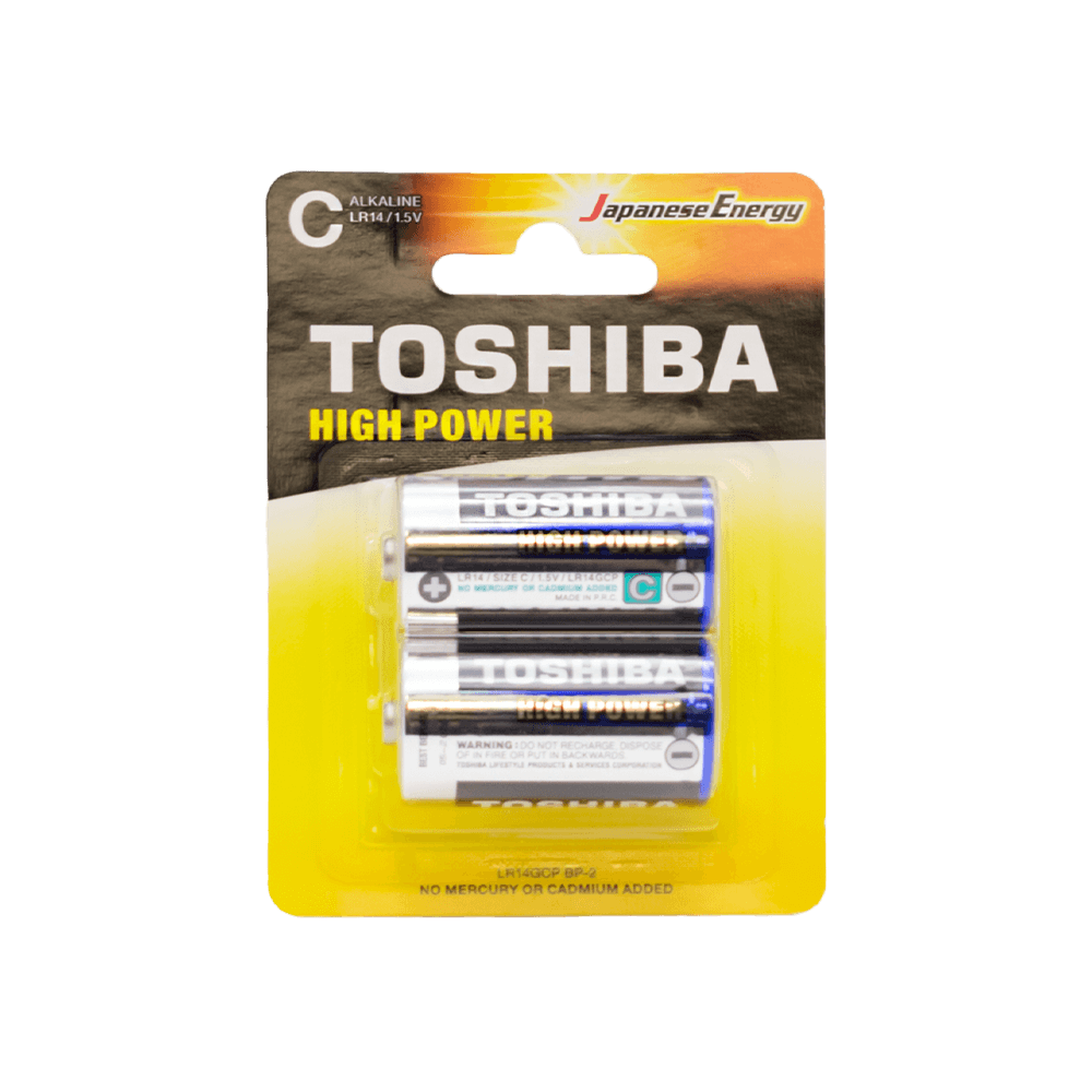 TOSHIBA ΜΠΑΤΑΡΙΑ LR14/1.5V C ΑΛΚΑΛΙΚΗ ΜΕΣΑΙΑ BLISTER 2 ΤΕΜΑΧΙΑ