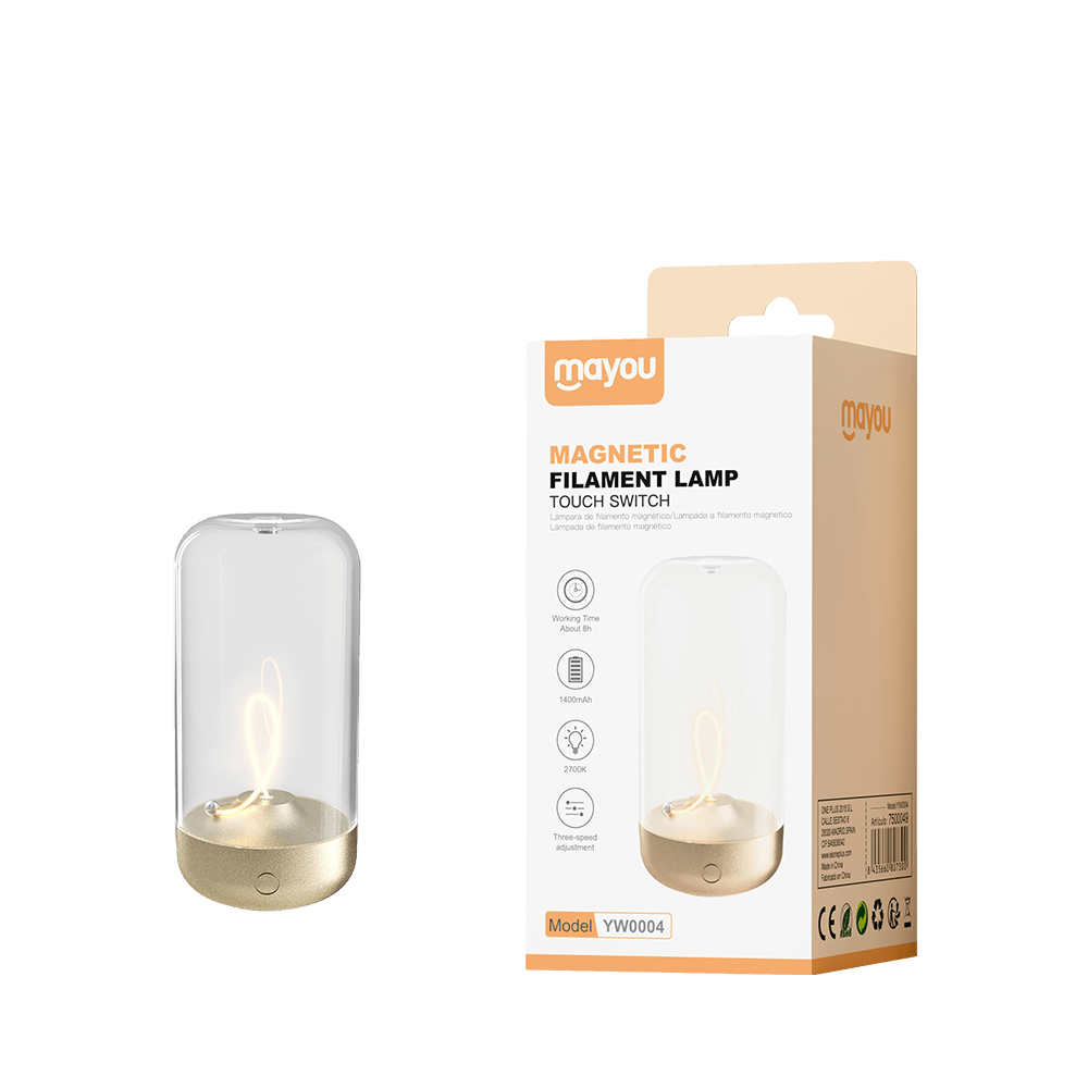 MAYOU ΦΩΤΙΣΤΙΚΟ ΑΦΗΣ ΕΠΑΝΑΦΟΡΤΙΖΟΜΕΝΟ ΜΑΓΝΗΤΙΚΟ ΝΗΜΑ LED 2700K/120LM 1400mAh 5