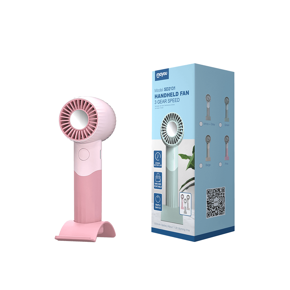 MAYOU ΑΝΕΜΙΣΤΗΡΑΣ ΧΕΙΡΟΣ / ΕΠΙΤΡΑΠΕΖΙΟΣ ΕΠΑΝΑΦΟΡΤΙΖΟΜΕΝΟΣ 500mAh 5V/01A US