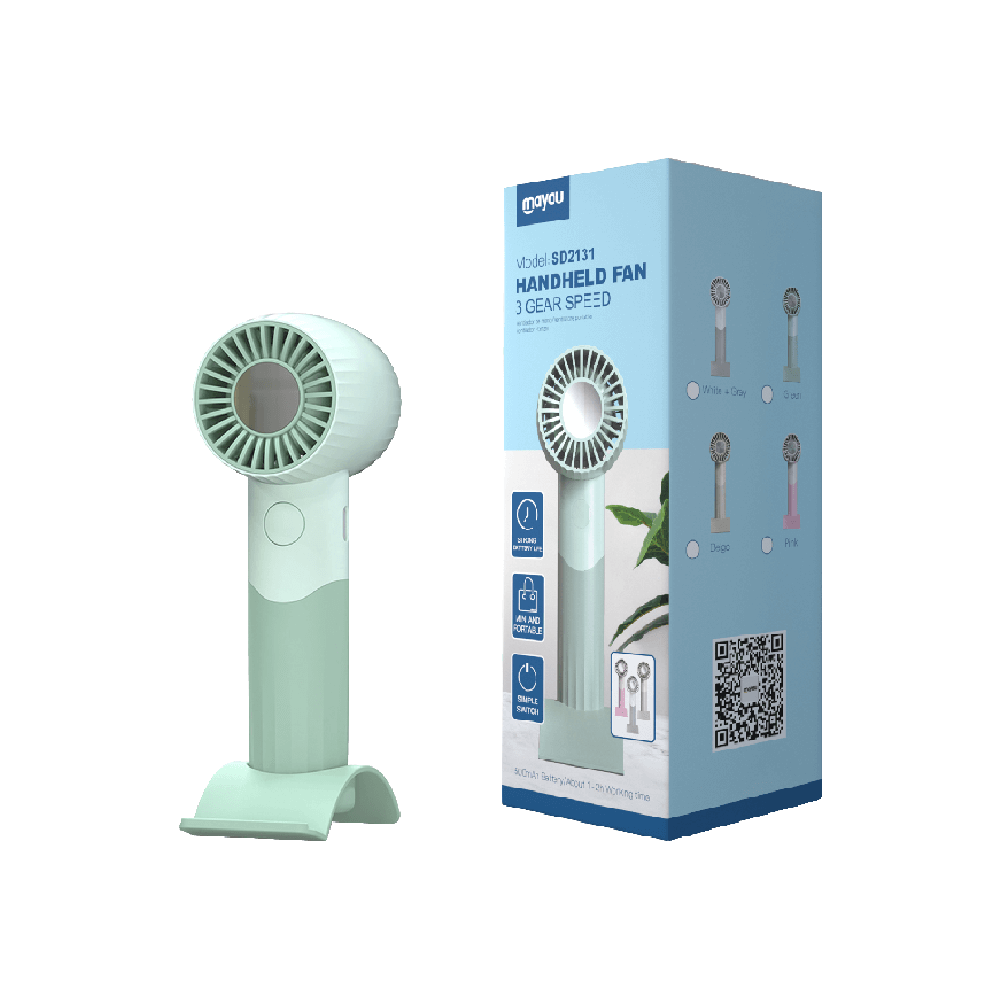 MAYOU ΑΝΕΜΙΣΤΗΡΑΣ ΧΕΙΡΟΣ / ΕΠΙΤΡΑΠΕΖΙΟΣ ΕΠΑΝΑΦΟΡΤΙΖΟΜΕΝΟΣ 500mAh 5V/01A US