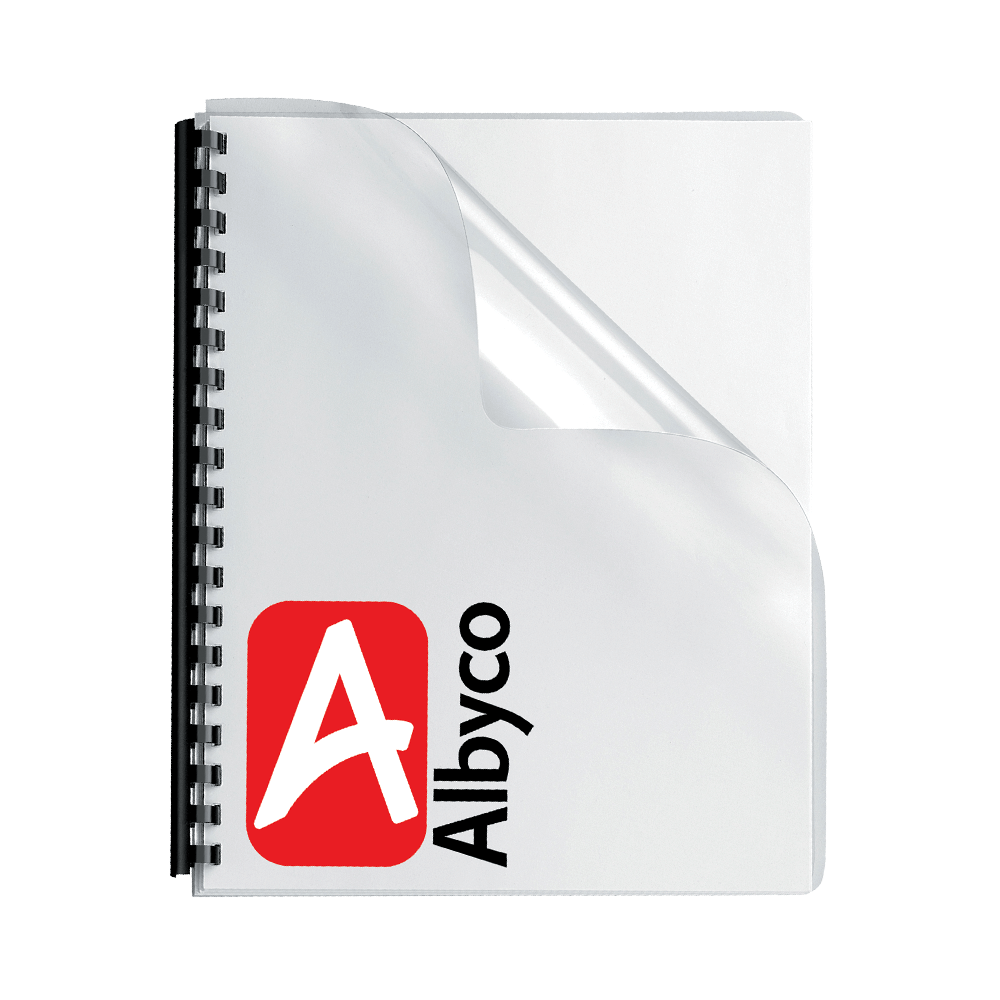 ALBYCO ΕΞΩΦΥΛΛΟ ΒΙΒΛΙΟΔΕΣΙΑΣ Α4 PVC 240micron ΔΙΑΦΑΝΟ 100 ΤΕΜΑΧΙΑ (Το προιόν πωλείται σε μεμονωμένα τεμάχια του ενός)
