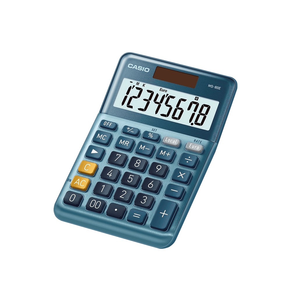 CASIO ΑΡΙΘΜΟΜΗΧΑΝΗ 8 ΨΗΦΙΩΝ 14.9x10.1cm MS-80E