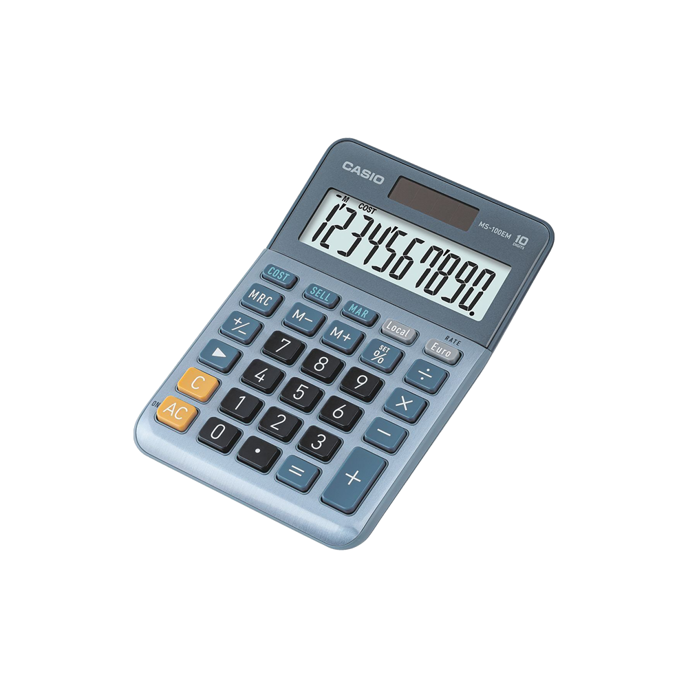 CASIO ΑΡΙΘΜΟΜΗΧΑΝΗ 10 ΨΗΦΙΩΝ 14.9x10.1cm MS-100EM