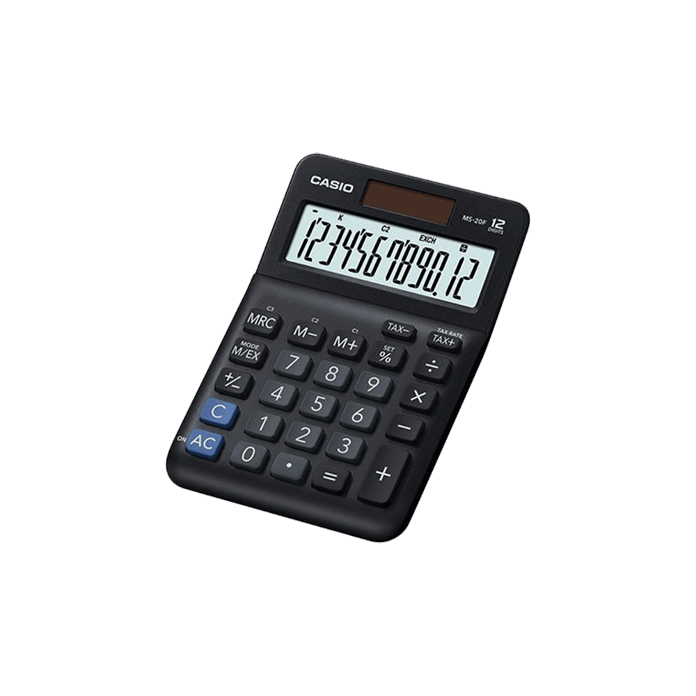 CASIO ΑΡΙΘΜΟΜΗΧΑΝΗ ΑΠΟΦΟΡΟΛΟΓΗΣΗΣ 12 ΨΗΦΙΩΝ 14.85x10.1cm MS-20F