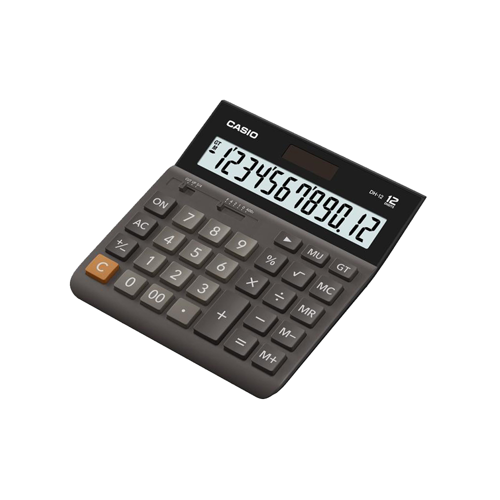 CASIO ΑΡΙΘΜΟΜΗΧΑΝΗ 12 ΨΗΦΙΩΝ 15.1x15.8cm ΜΑΥΡΟ