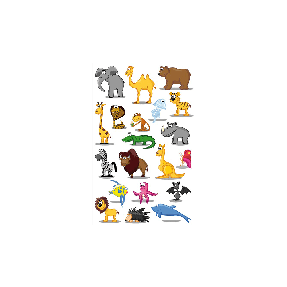 BSB ΑΥΤΟΚΟΛΛΗΤΑ 3 ΦΥΛΛΑ 7.8x12.5cm ΖΩΑΚΙΑ