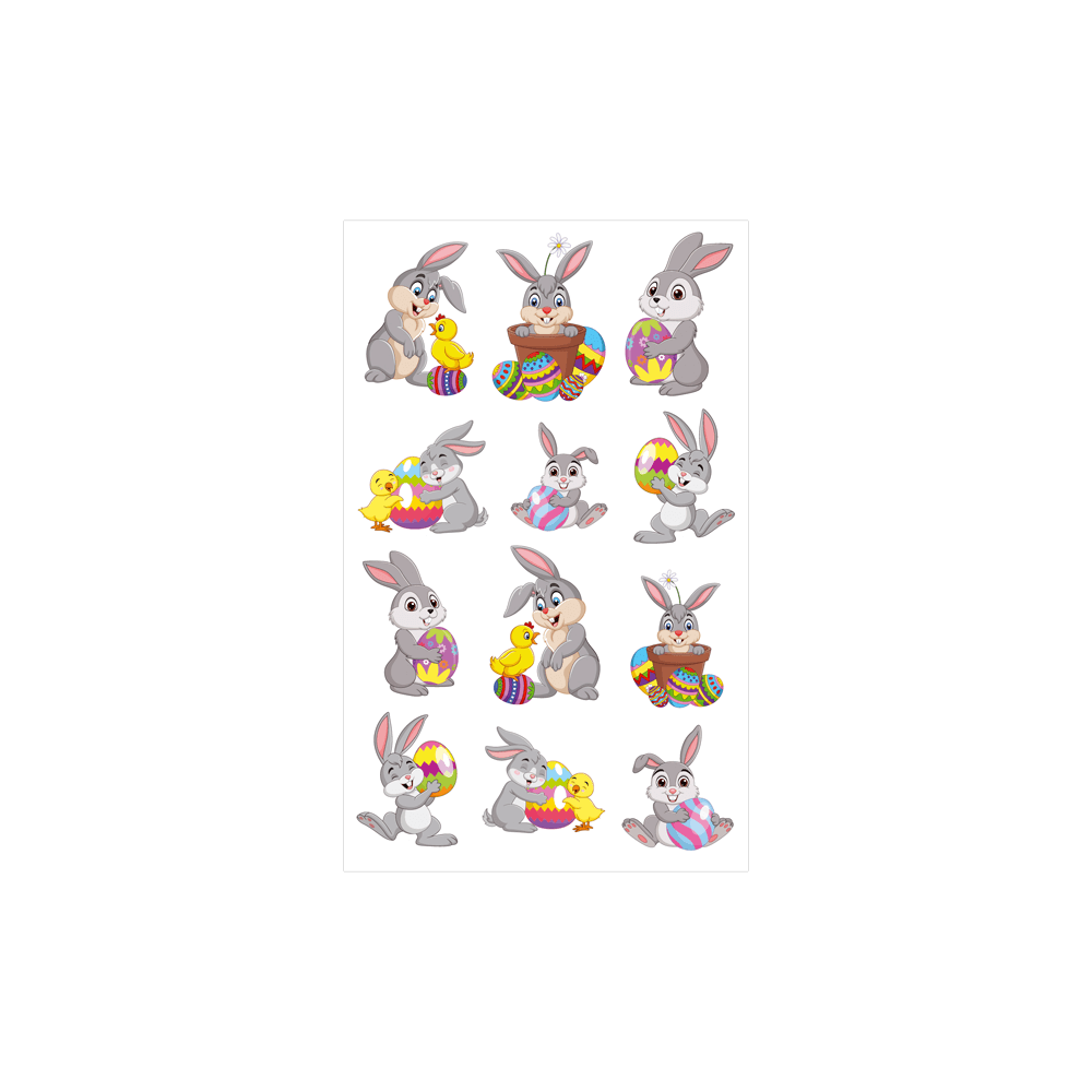 BSB ΑΥΤΟΚΟΛΛΗΤΑ BLISTER 3 ΦΥΛΛΑ 7.8x12.5cm ΠΑΣΧΑ ΚΟΥΝΕΛΑΚΙΑ