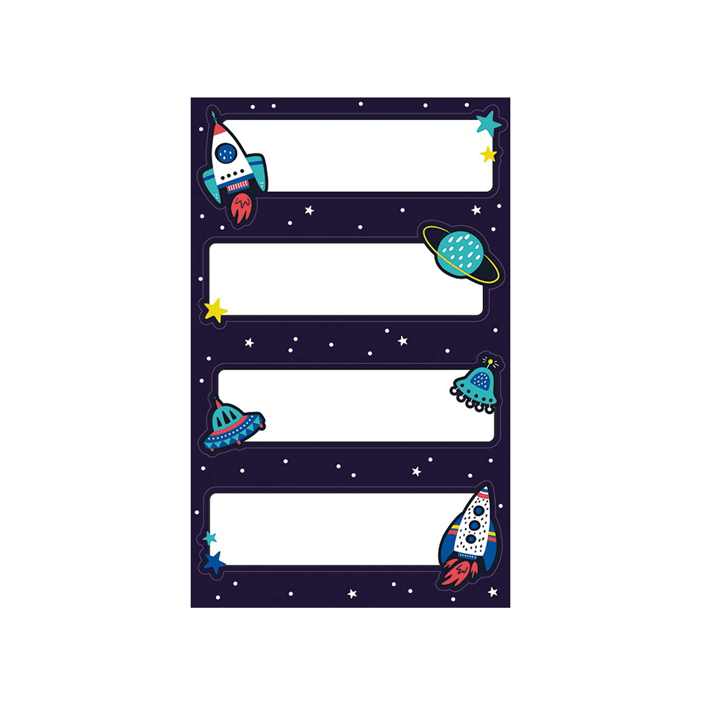 BSB ΕΤΙΚΕΤΕΣ ΑΥΤΟΚΟΛΛΗΤΕΣ ΣΧΟΛΙΚΕΣ 3 ΦΥΛΛΑ 7.8x12.5 cm ΑΣΤΡΟΝΑΥΤΗΣ