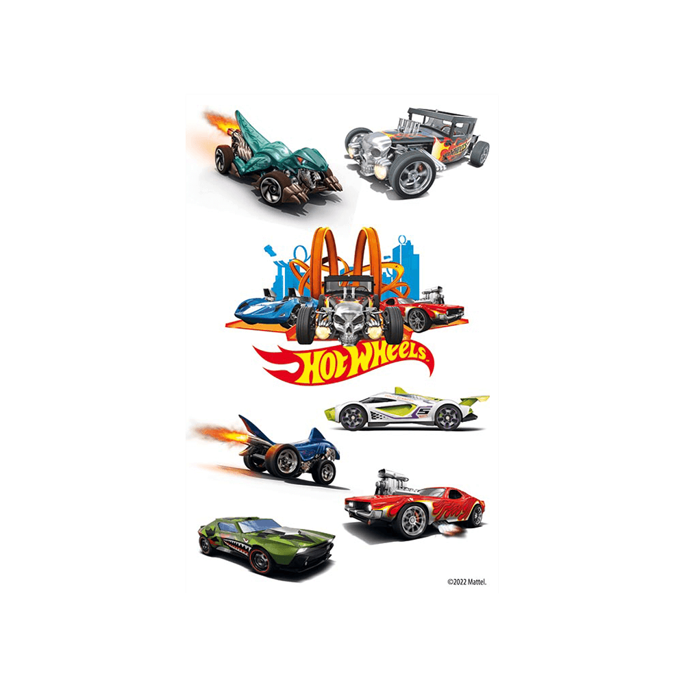 BSB ΑΥΤΟΚΟΛΛΗΤΑ 3 ΦΥΛΛΑ 7.8x12.5 cm HOT WHEELS