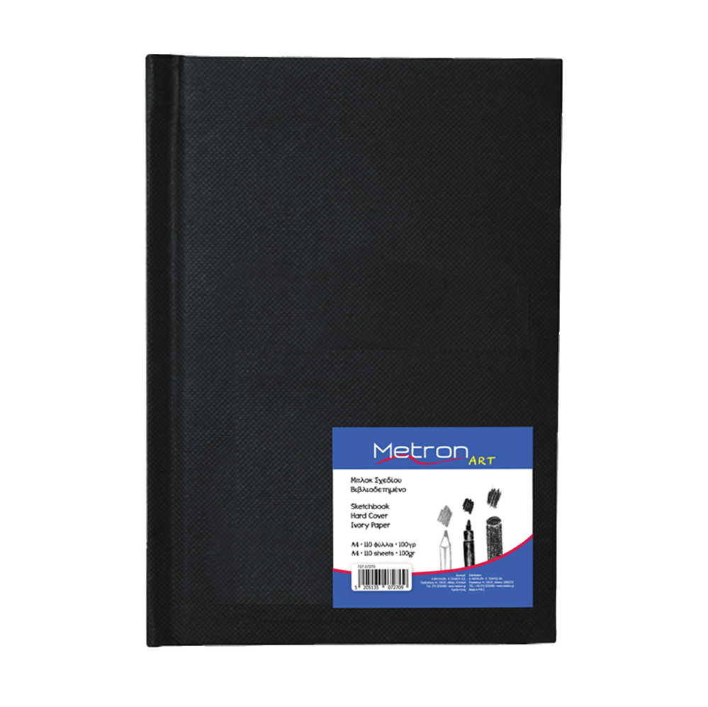 METRON ART ΜΠΛΟΚ ΣΧΕΔΙΟΥ ΒΙΒΛΙΟΔΕΤΗΜΕΝΟ Α4 110 ΦΥΛΛΑ ΙΒΟΥΑΡ 100gsm