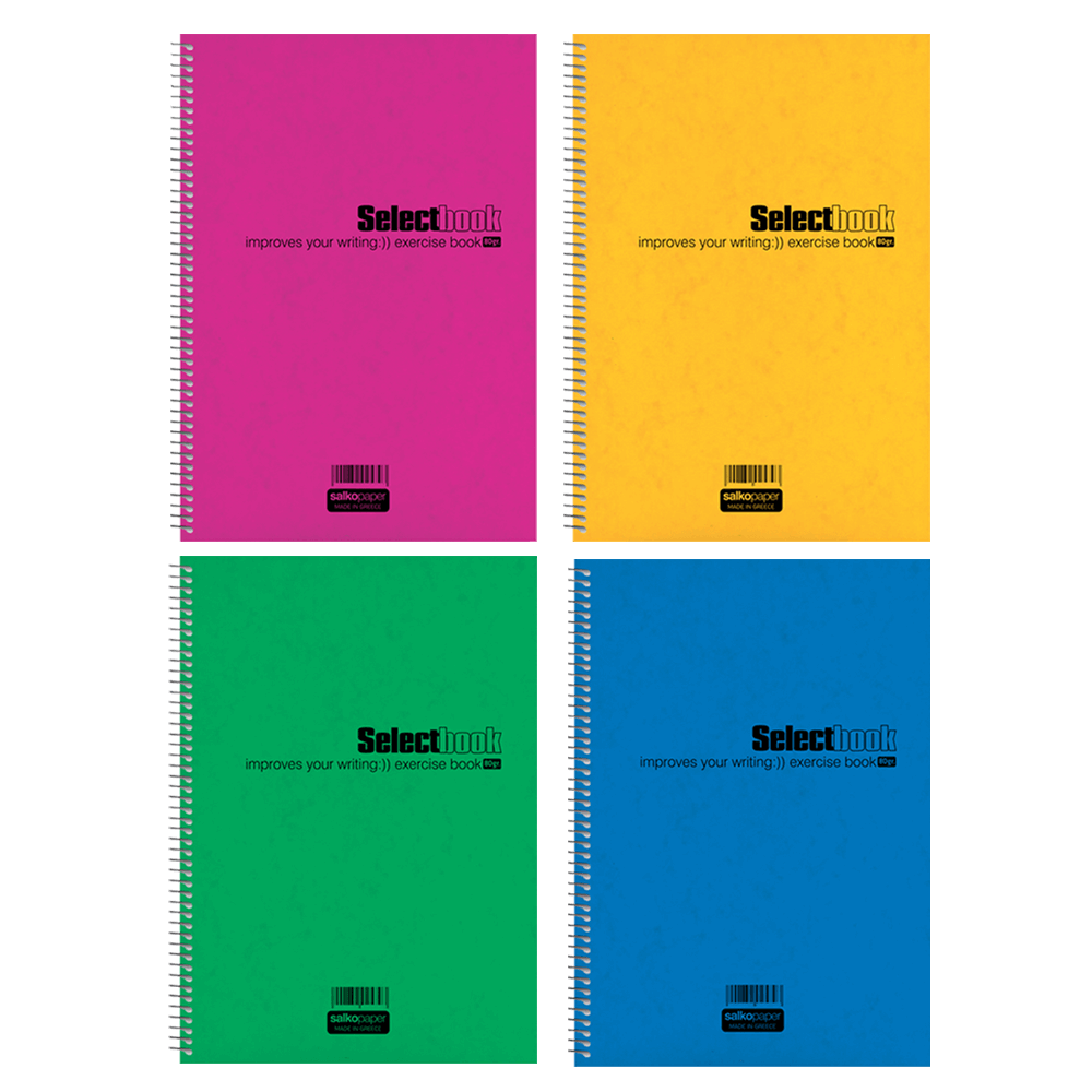 SALKO ΤΕΤΡΑΔΙΟ ΡΙΓΕ ΣΠΙΡΑΛ 60 ΦΥΛΛΑ 2 ΘΕΜΑΤΑ 21x29cm SELECT ΑΣΣΟΡΤΙ 10 ΤΕΜΑΧΙ? (Το προιόν πωλείται σε μεμονωμένα τεμάχια του ενό