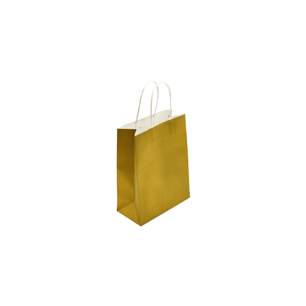 METRON ΤΣΑΝΤΑ ΣΥΣΚΕΥΑΣΙΑΣ ΧΑΡΤΙΝΗ ΚΡΑΦΤ 16x21x8cm ΣΤΡΙΦΤΗ ΛΑΒΗ 120gsm ΧΡΥΣΟ (Το προιόν πωλείται σε μεμονωμένα τεμάχια του ενός)