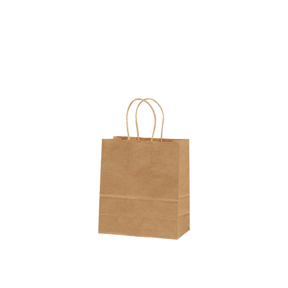 METRON ΤΣΑΝΤΑ ΣΥΣΚΕΥΑΣΙΑΣ ΧΑΡΤΙΝΗ ΚΡΑΦΤ 20x24x10cm ΣΤΡΙΦΤΗ ΛΑΒΗ 120gsm ΚΑΦΕ  (Το προιόν πωλείται σε μεμονωμένα τεμάχια του ενός)