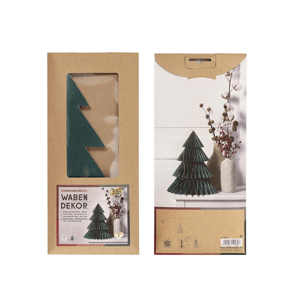 FOLIA ΔΕΝΤΡΟ ΧΡΙΣΤΟΥΓΕΝΝΙΑΤΙΚΟ ΧΑΡΤΙΝΟ 32cm ΠΡΑΣΙΝΟ