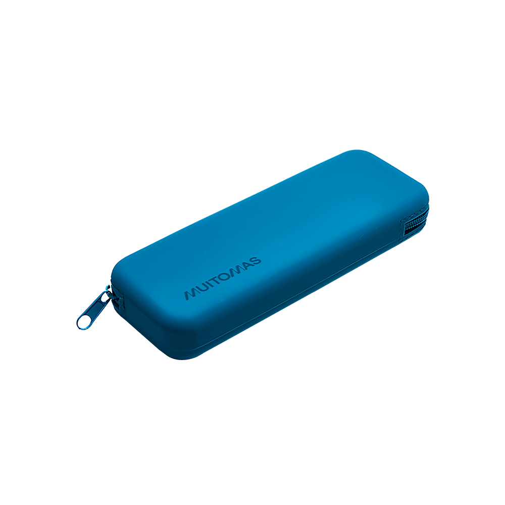 MUITOMAS ΚΑΣΕΤΙΝΑ ΘΗΚΗ ΣΙΛΙΚΟΝΗΣ 19.5x7.8x3.5cm ΜΠΛΕ