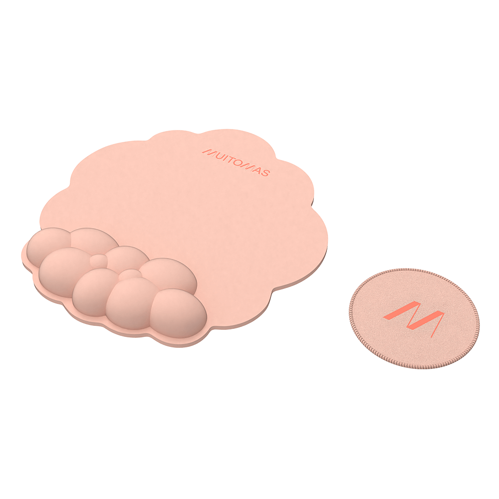 MUITOMAS MOUSE PAD ΕΡΓΟΝΟΜΙΚΟ & ΣΟΥΒΕΡ 29x27.3cm ΡΟΔΑΚΙΝΙ