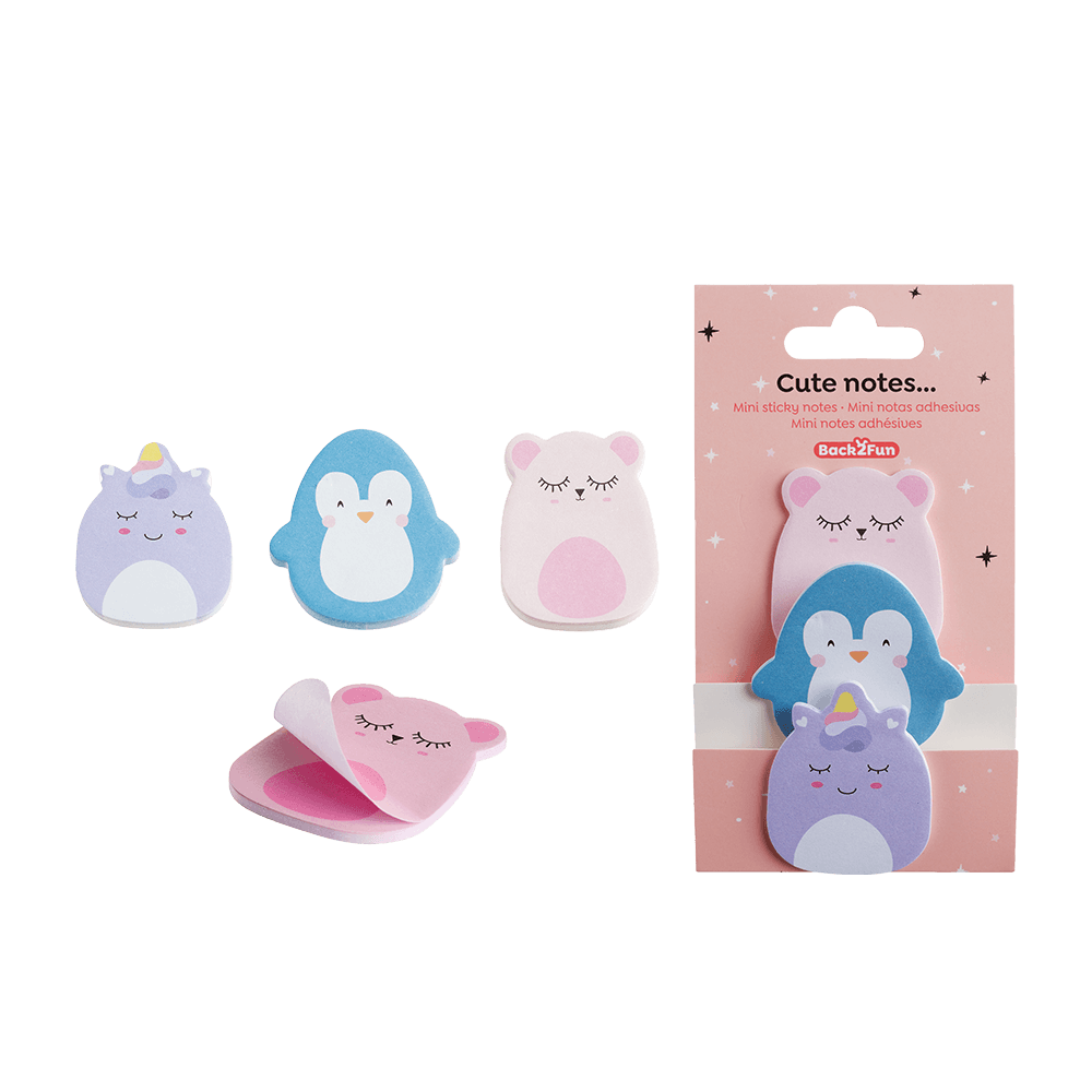 BACK2FUN ΧΑΡΤΙ ΣΗΜΕΙΩΣΕΩΝ ΑΥΤΟΚΟΛΛΗΤΟ MINI BLISTER 3 ΤΕΜΑΧΙΑ 60Φ 80gsm CUTE JOY